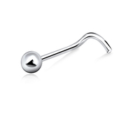 2mm Ball Shaped Curved Nose Stud NSKB-01